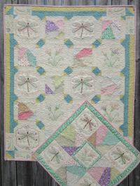 Dragonfly Crazy Machine Embroidery for Quilt