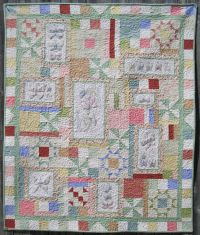 Spring's in the Air Machine Embroidery Quilt by Turnberry Lane