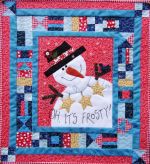 Frosty the Snowman Embroidery Wall Hanging by Turnberry Lane